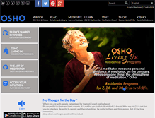 Tablet Screenshot of osho.com