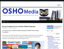 Tablet Screenshot of oshomedia.blog.osho.com